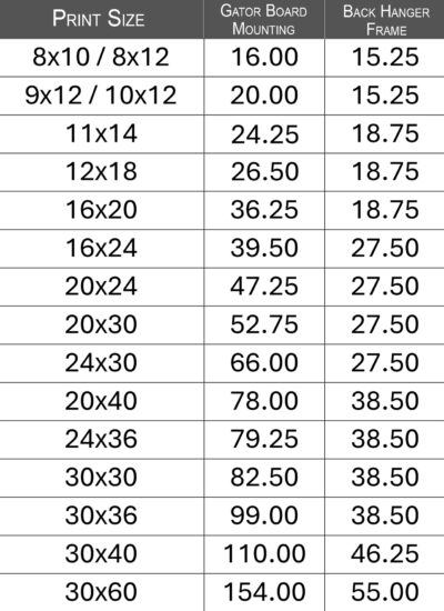 2025 MOUNTING price shoot